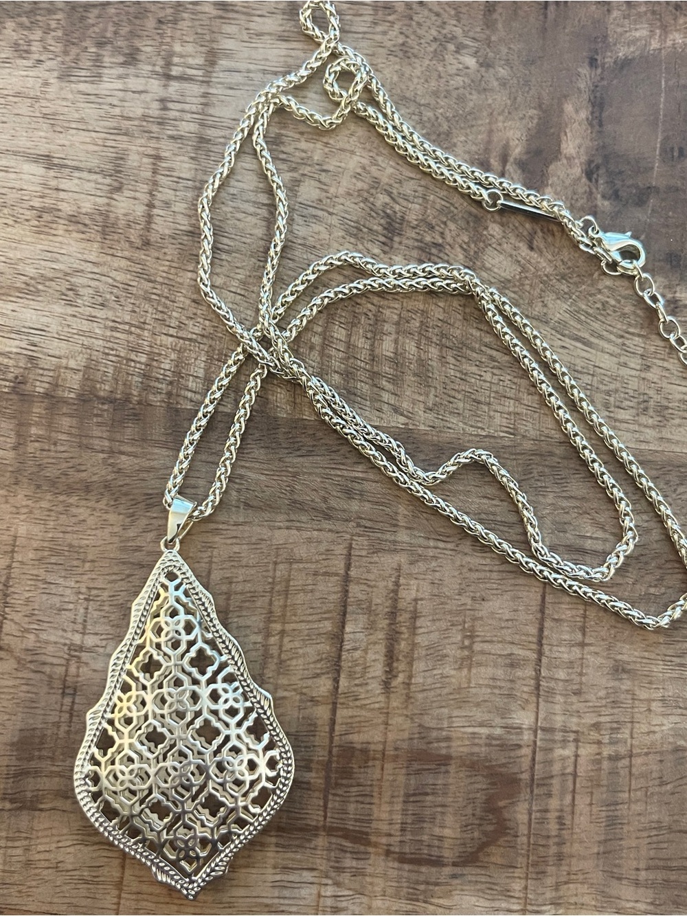 Kendra Scott long gold necklace